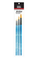 KCK PREMIUM NYLON SHORT HANDLE ARTIST BRUSH - BR SH05